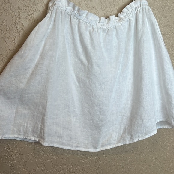 Aritzia Wilfred Vermeer Linen Camisole Ruffle Baby Doll Flowy Top Size Large - Picture 3 of 11